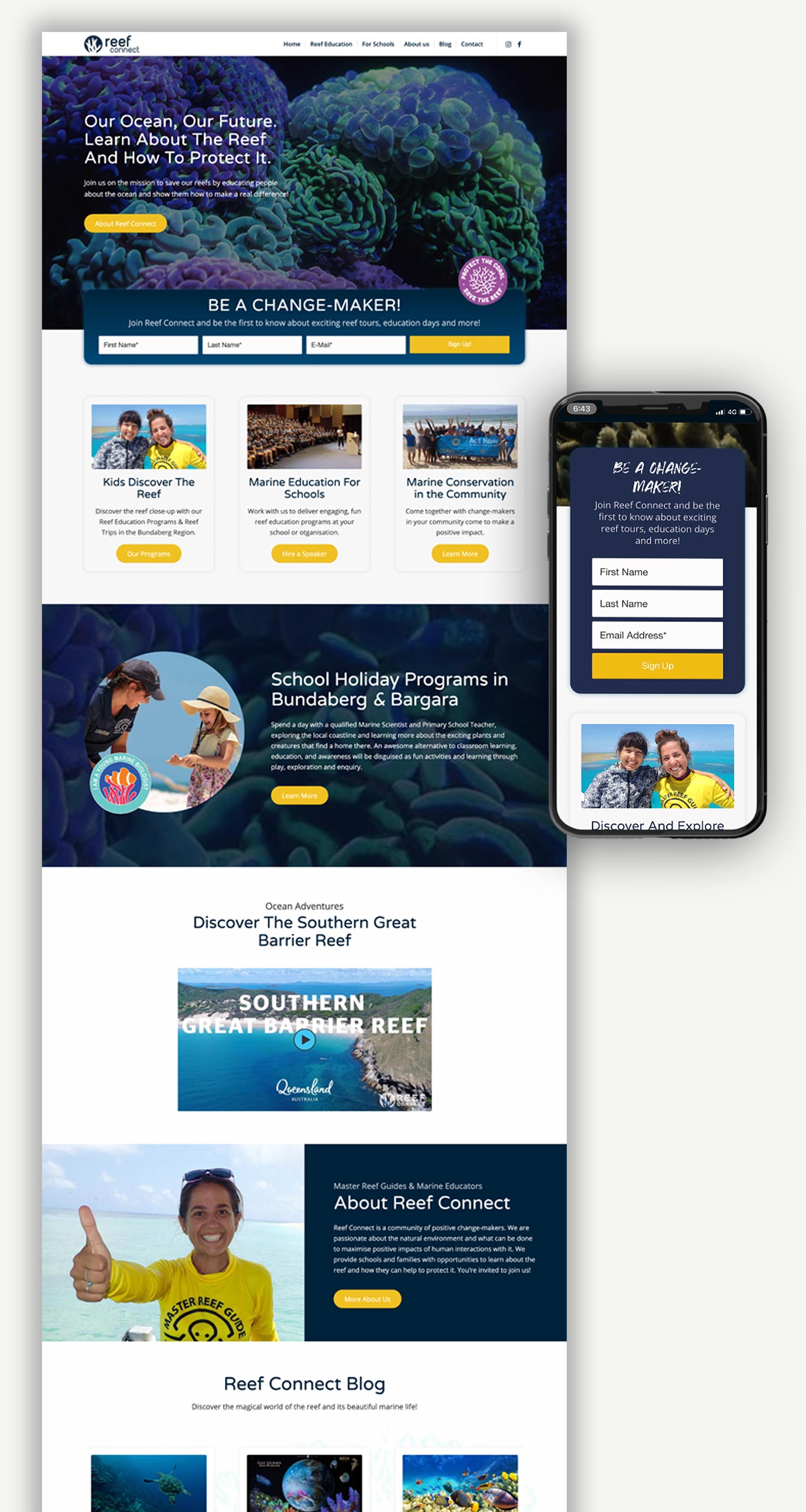 Reef Connect - Travel & Hospitality Web Design & Marketing - Done Digital Brisbane Marketing Agency