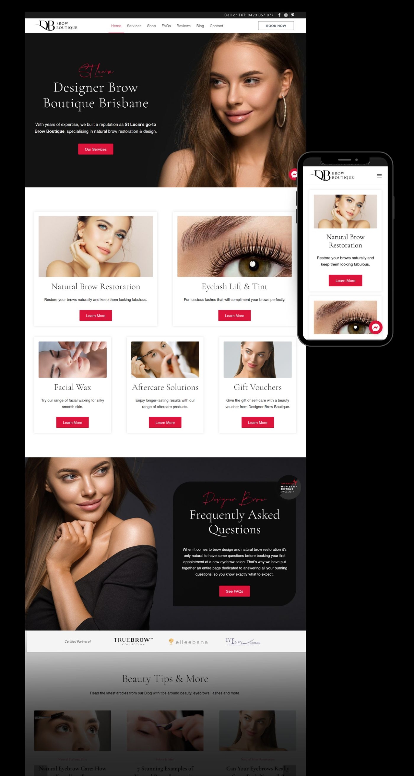 Designer Brow Boutique St Lucia Brisbane - Done Digital Marketing - Brisbane Australia