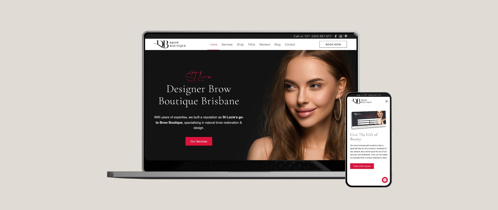 Designer Brow Boutique St Lucia Brisbane - Done Digital Marketing - Brisbane Australia