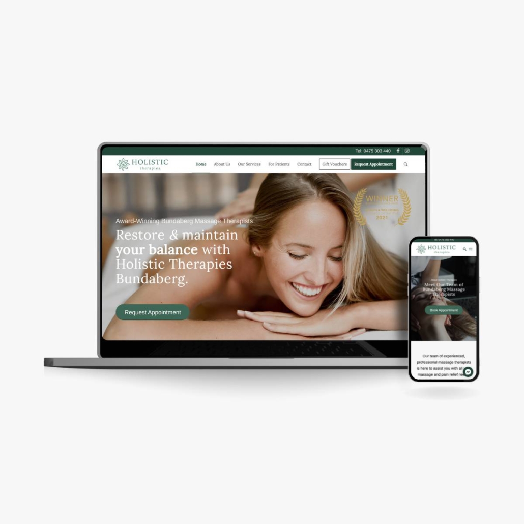 Holistic Therapies Massage and Spa - Done Digital Marketing - Brisbane Australia