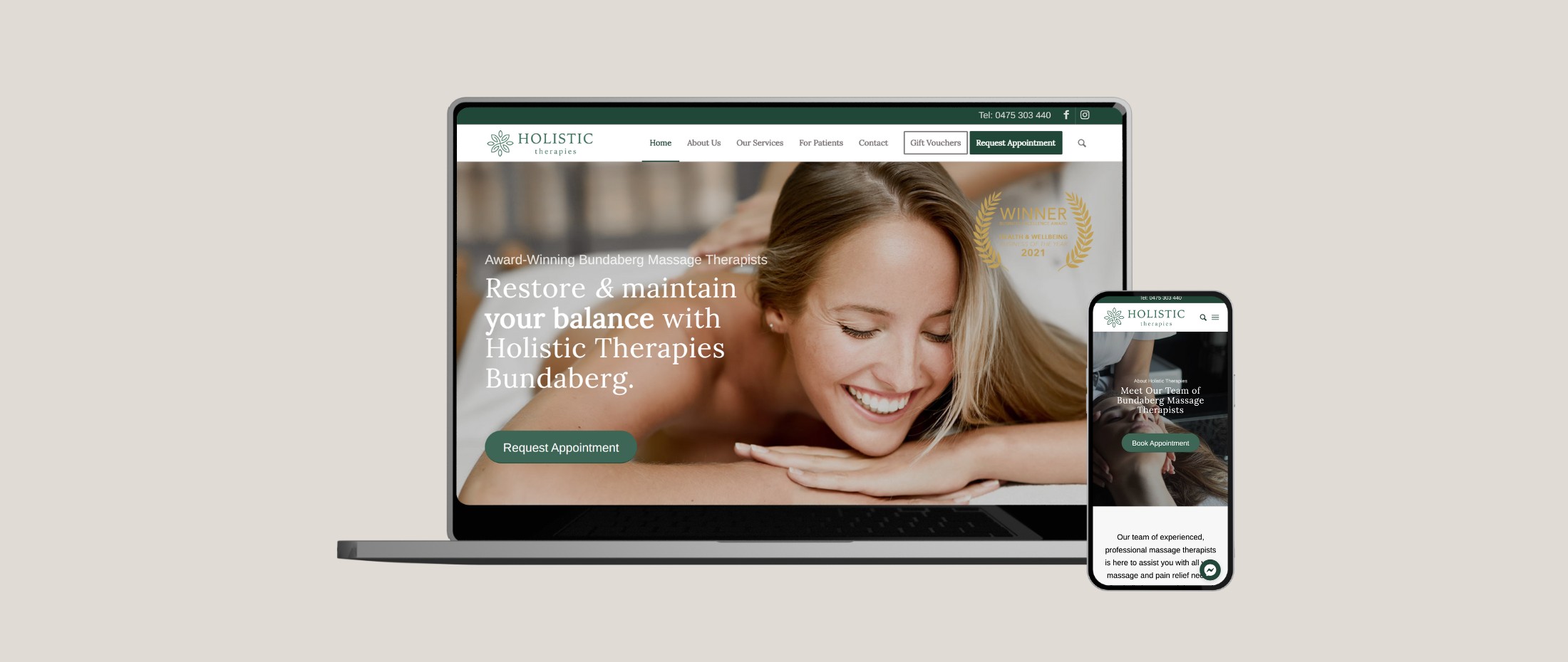 Holistic Therapies Massage and Spa - Done Digital Marketing - Brisbane Australia