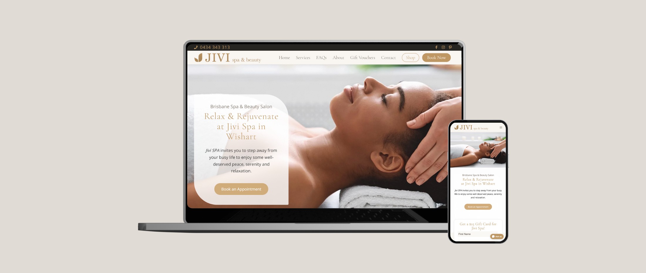 Jivi Spa and Beauty - Done Digital Marketing - Brisbane Australia