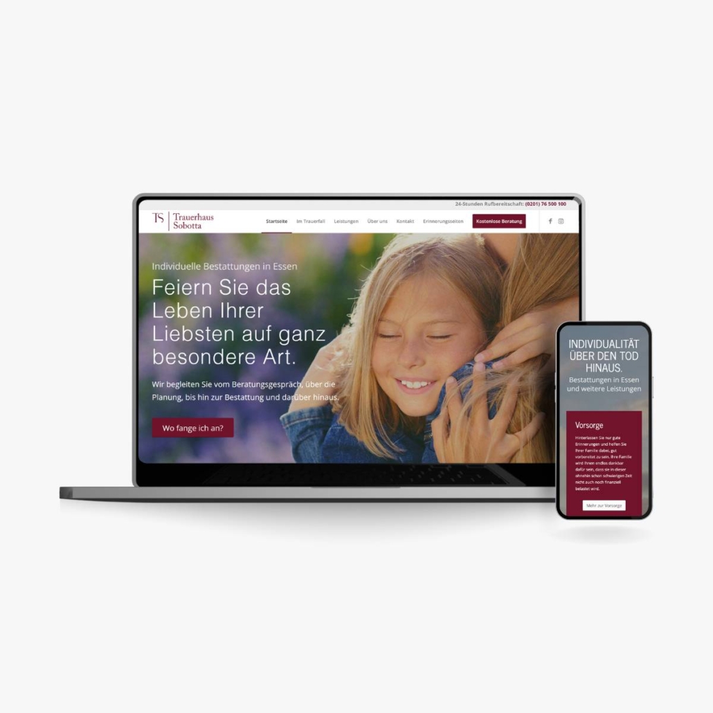 Trauerhaus Sobotta - Done Digital Marketing - Brisbane Australia
