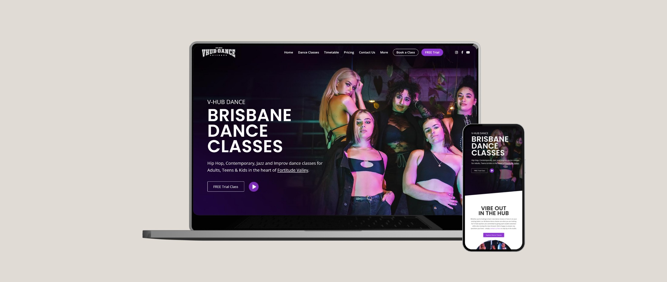 V-Hub Dance Classes - Done Digital Marketing - Brisbane Australia