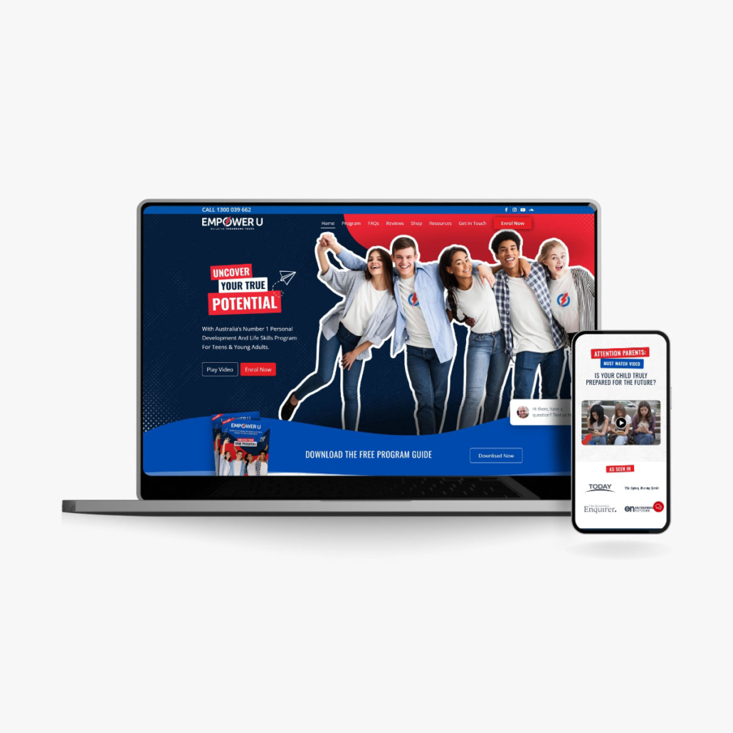 Marketing for Personal Development And Life Skills Program For Teens & Young Adults - Empower U - Digital Marketing Agency Brisbane