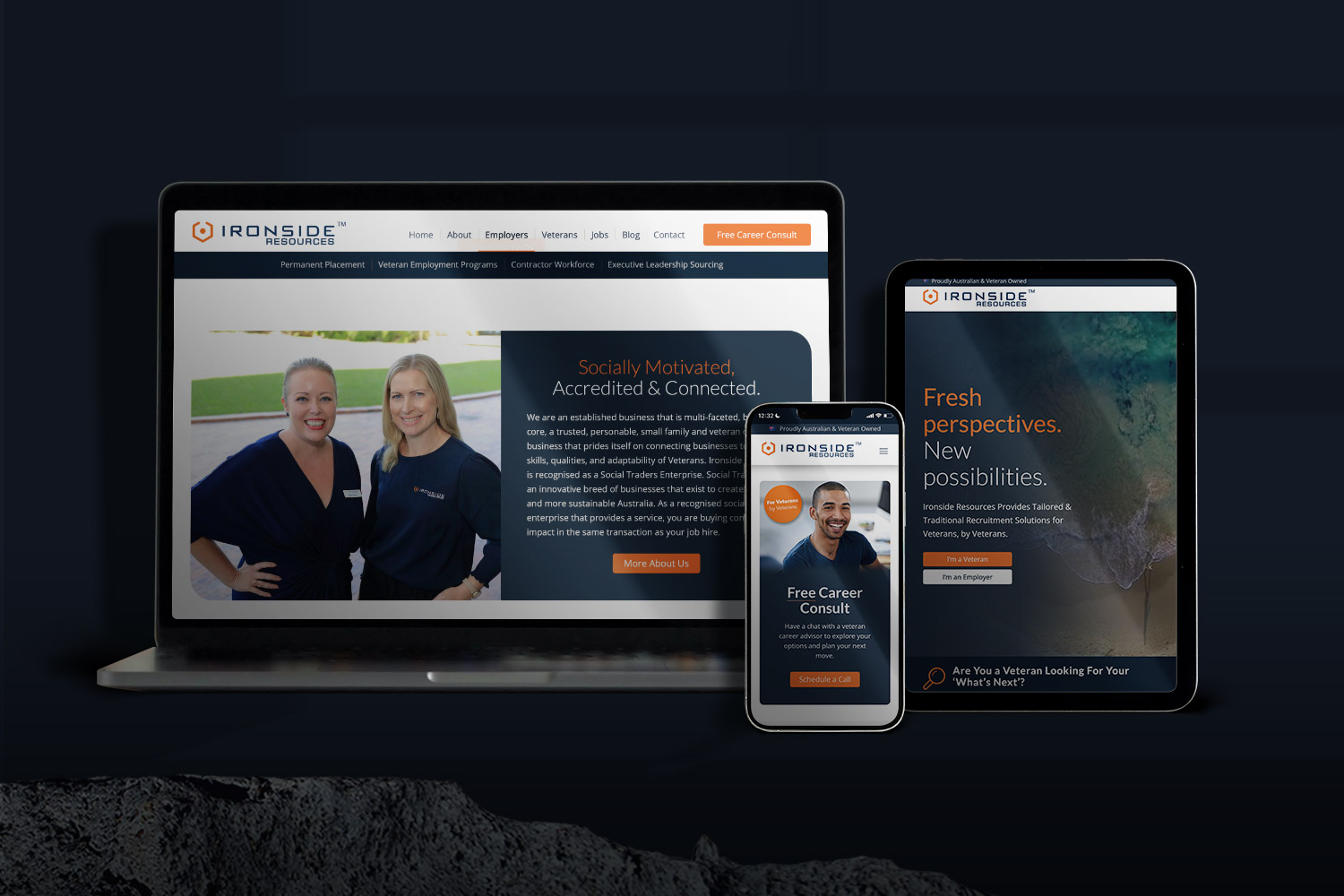 Recruitment Agency Web Design Australia for Ironside Resources by Done Digital Marketing