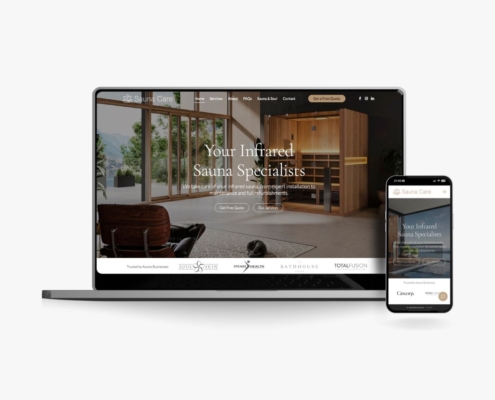 Web Design for Sauna Maintenance Business Sauna Care Brisbane by Done Digital