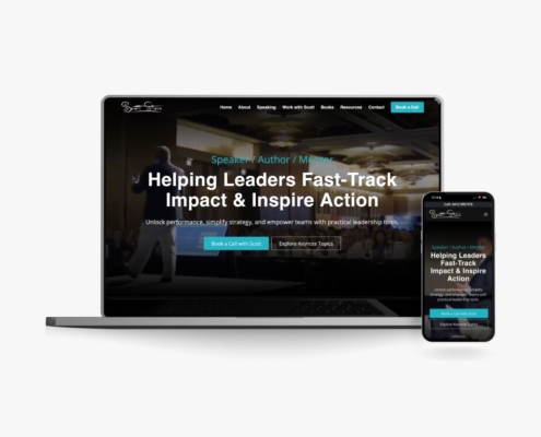 Website Design for Author, Business Coach, Keynote Speaker - Done Digital