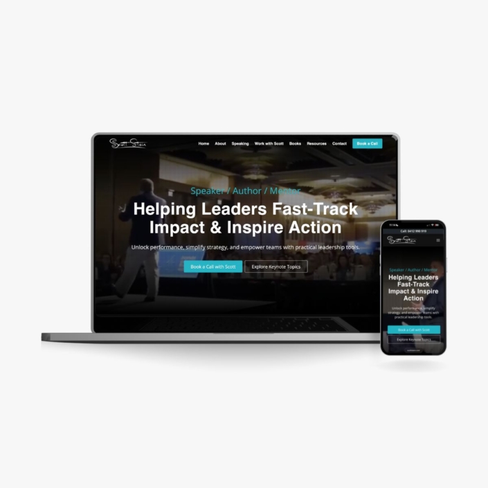 Website Design for Author, Business Coach, Keynote Speaker - Done Digital